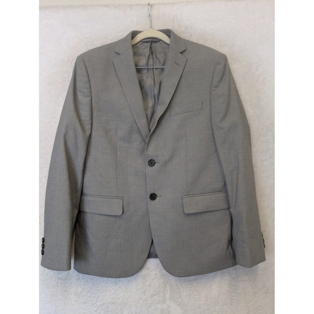 Lauren Ralph Lauren Suit Jacket Kid's 16R Grey Two Button Formal Blazer